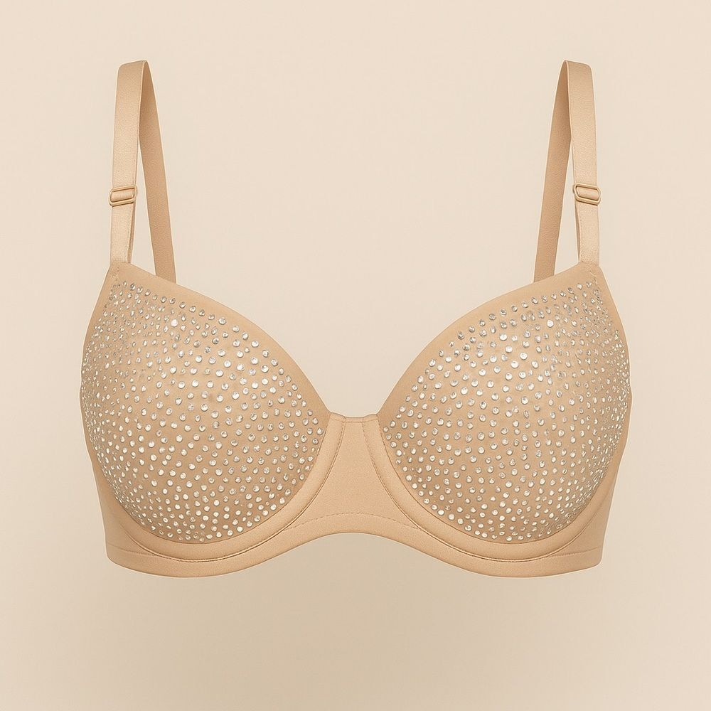 Victoria’s Secret Dream Angels Rhinestone Push-Up Bra | 34DD Nude | NEW